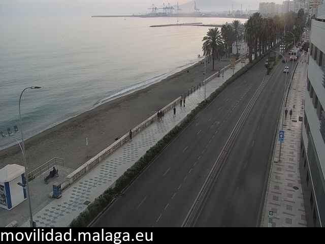 Archived image Webcam Paseo Maritimo Pablo Ruiz Picasso