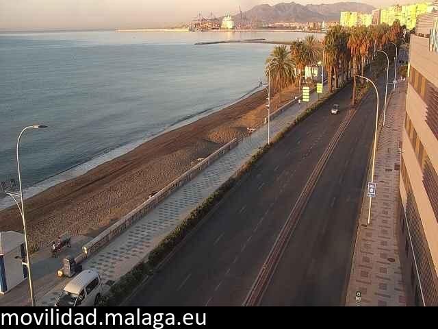 Archived image Webcam Paseo Maritimo Pablo Ruiz Picasso