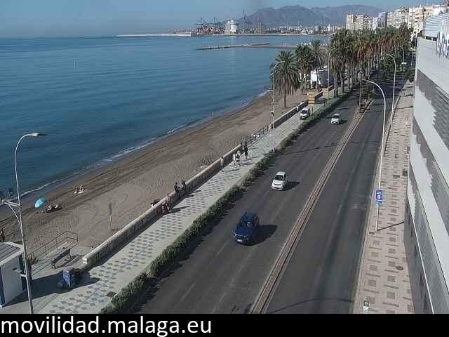 Archived image Webcam Paseo Maritimo Pablo Ruiz Picasso