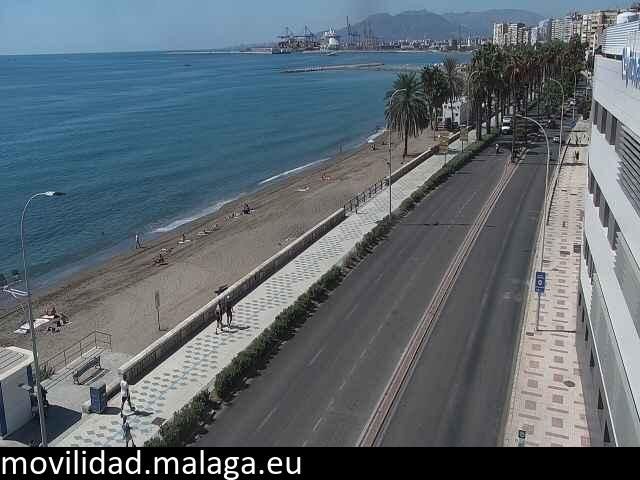 Archived image Webcam Paseo Maritimo Pablo Ruiz Picasso