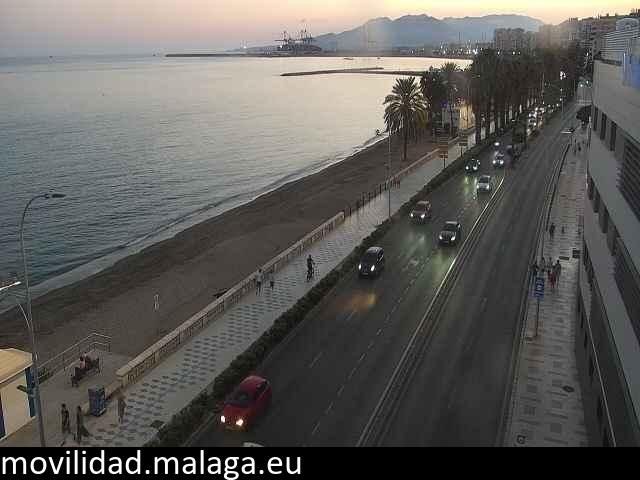 Archived image Webcam Paseo Maritimo Pablo Ruiz Picasso