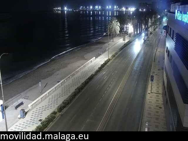 Archiv Foto Webcam Paseo Maritimo in Malaga