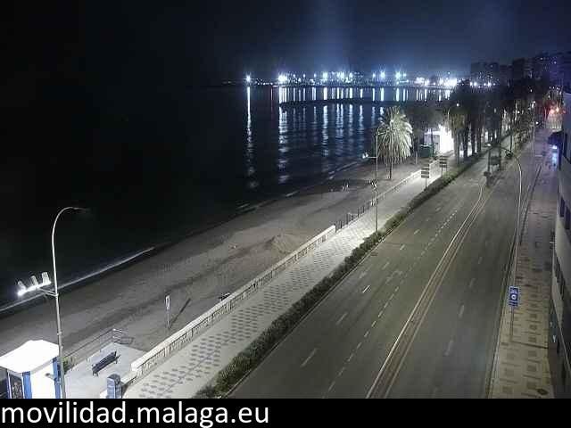 Archiv Foto Webcam Paseo Maritimo in Malaga