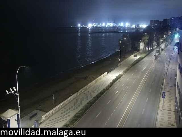 Archiv Foto Webcam Paseo Maritimo in Malaga