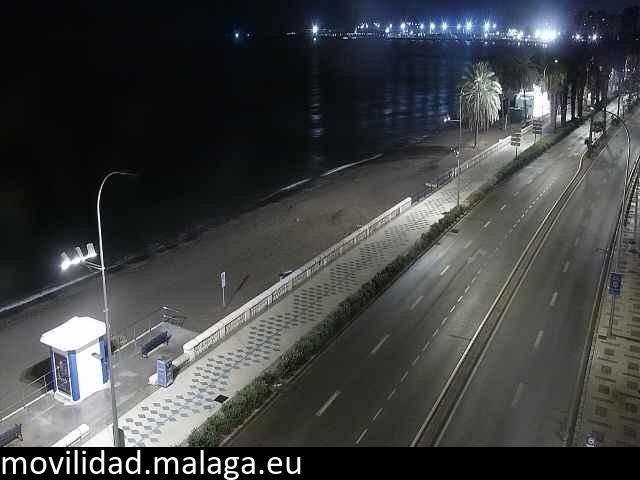 Archiv Foto Webcam Paseo Maritimo in Malaga