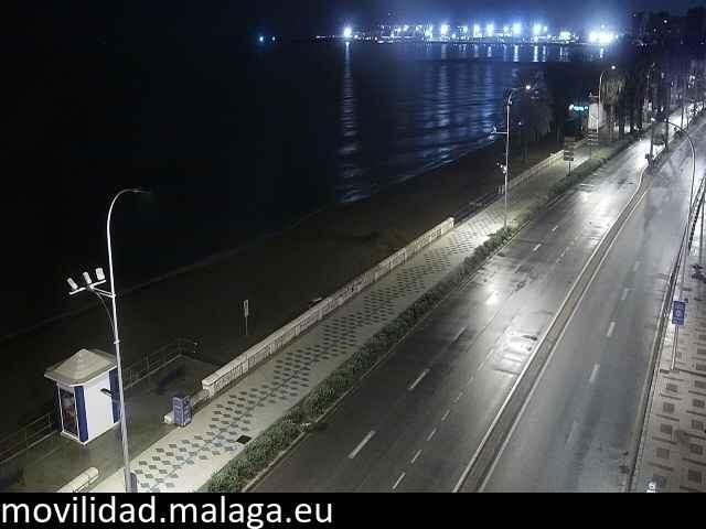 Archiv Foto Webcam Paseo Maritimo in Malaga