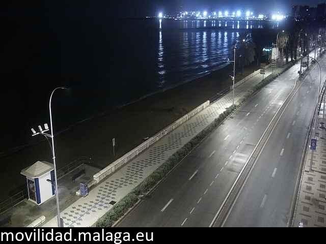 Archiv Foto Webcam Paseo Maritimo in Malaga