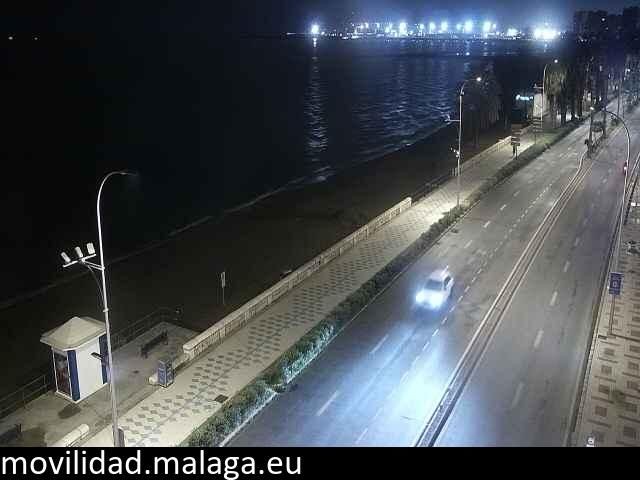 Archiv Foto Webcam Paseo Maritimo in Malaga