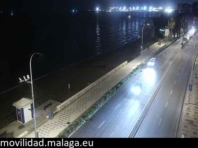 Archiv Foto Webcam Paseo Maritimo in Malaga