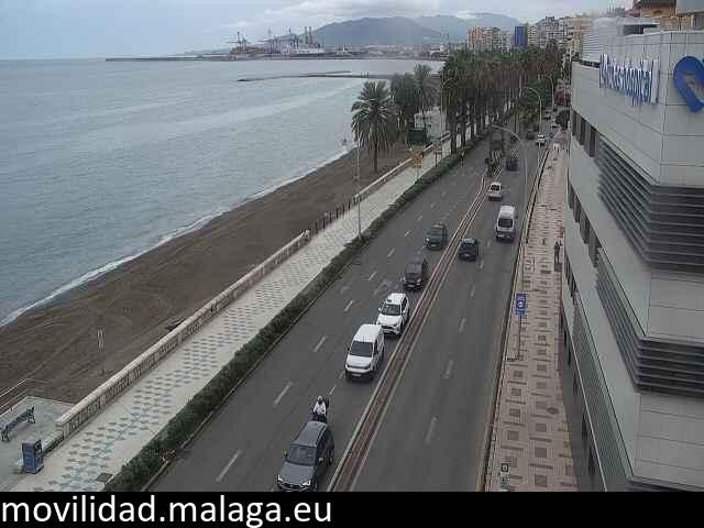 Archiv Foto Webcam Paseo Maritimo in Malaga