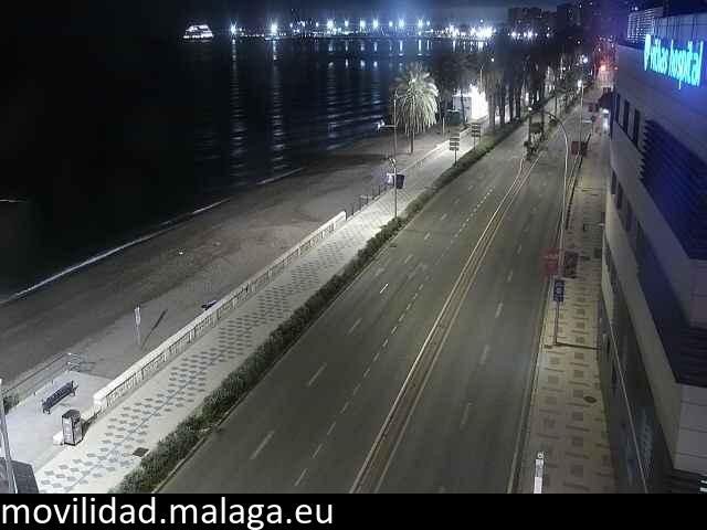Archiv Foto Webcam Paseo Maritimo in Malaga