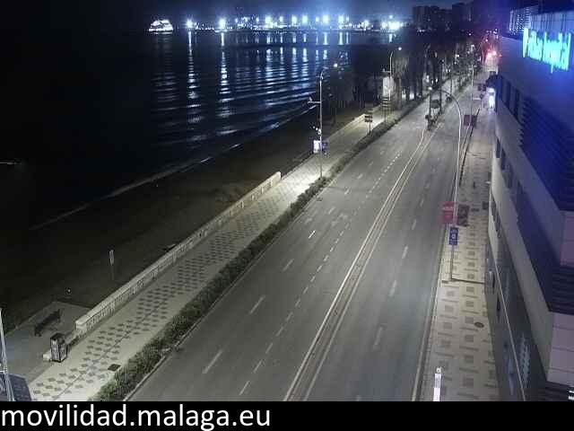 Archiv Foto Webcam Paseo Maritimo in Malaga