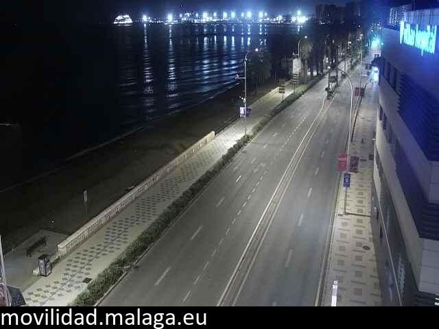 Archiv Foto Webcam Paseo Maritimo in Malaga