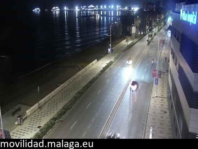 Archiv Foto Webcam Paseo Maritimo in Malaga