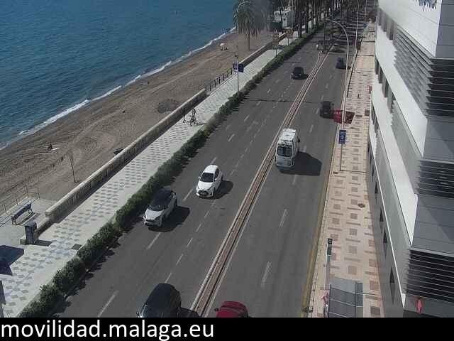 Archiv Foto Webcam Paseo Maritimo in Malaga