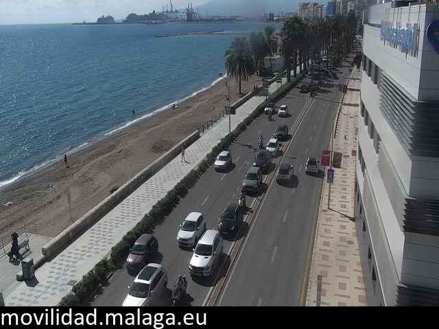 Archiv Foto Webcam Paseo Maritimo in Malaga