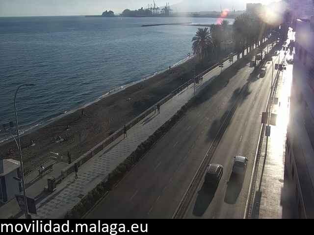 Archiv Foto Webcam Paseo Maritimo in Malaga