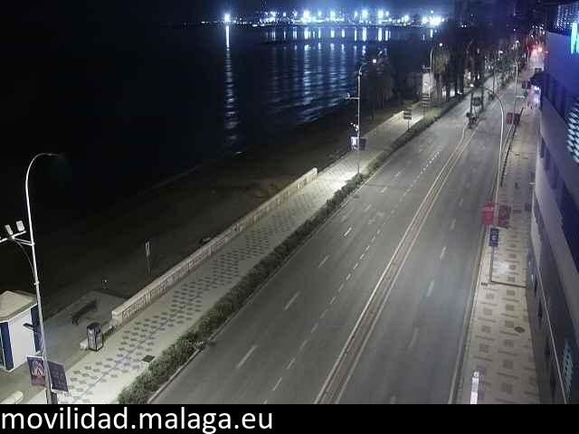 Archived image Webcam Paseo Maritimo Pablo Ruiz Picasso