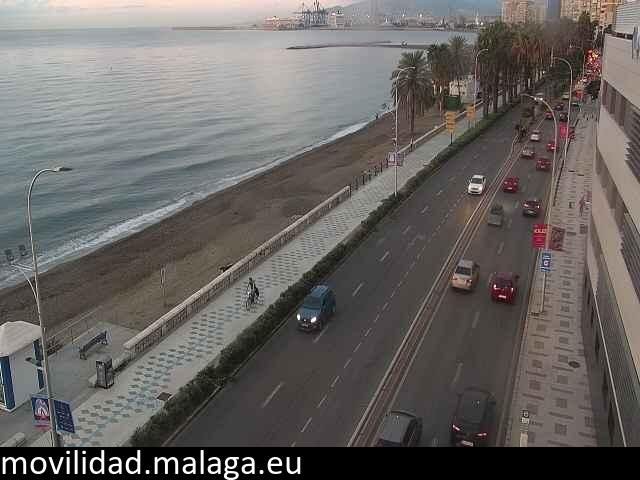 Archived image Webcam Paseo Maritimo Pablo Ruiz Picasso