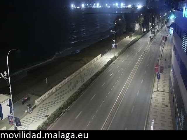 Archived image Webcam Paseo Maritimo Pablo Ruiz Picasso
