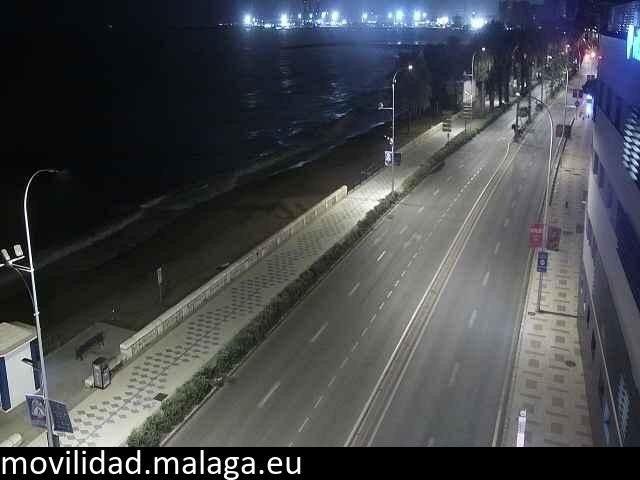 Archived image Webcam Paseo Maritimo Pablo Ruiz Picasso
