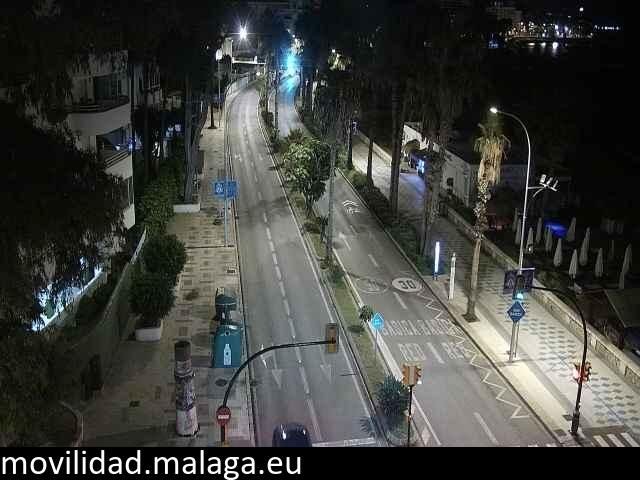 Archiv Foto Webcam Paseo Maritimo in Malaga