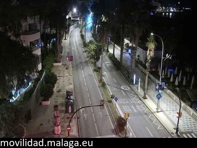 Archiv Foto Webcam Paseo Maritimo in Malaga