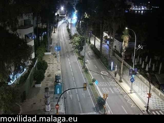 Archiv Foto Webcam Paseo Maritimo in Malaga