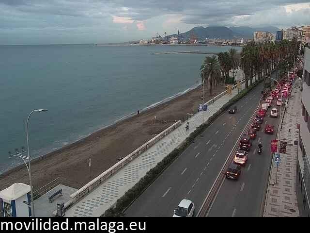 Archiv Foto Webcam Paseo Maritimo in Malaga