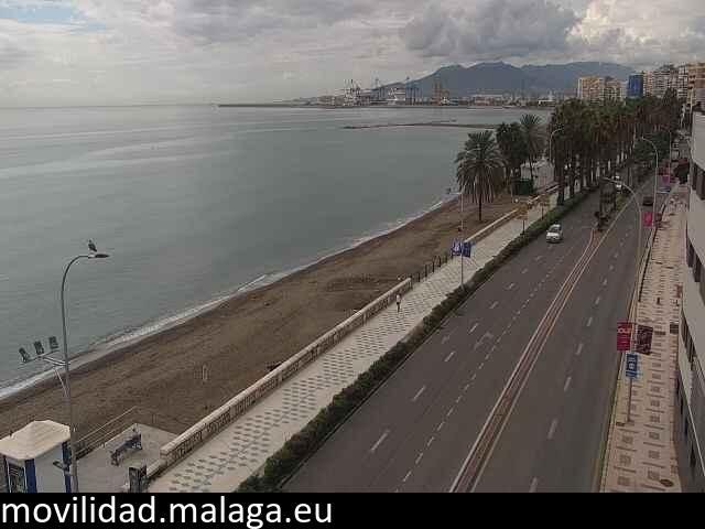 Archiv Foto Webcam Paseo Maritimo in Malaga