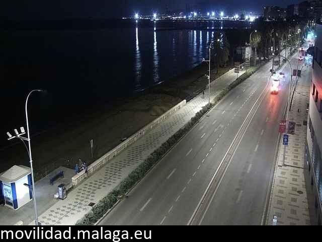 Archived image Webcam Paseo Maritimo Pablo Ruiz Picasso