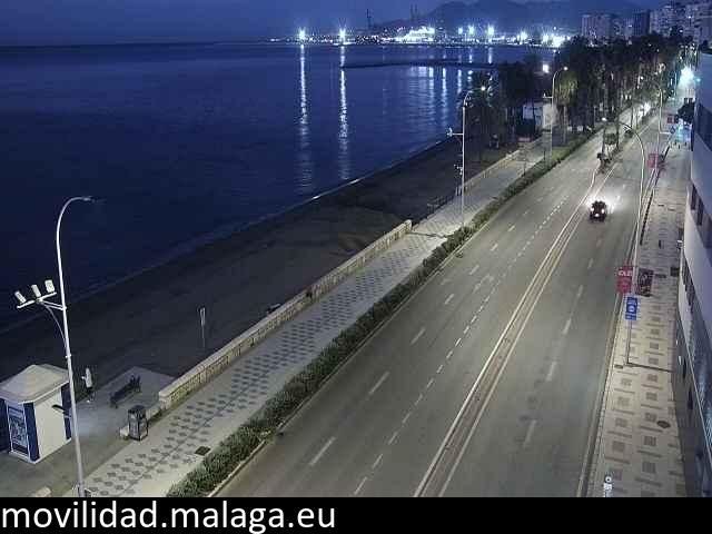 Archived image Webcam Paseo Maritimo Pablo Ruiz Picasso