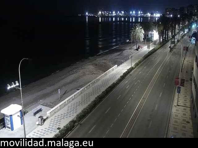 Archiv Foto Webcam Paseo Maritimo in Malaga
