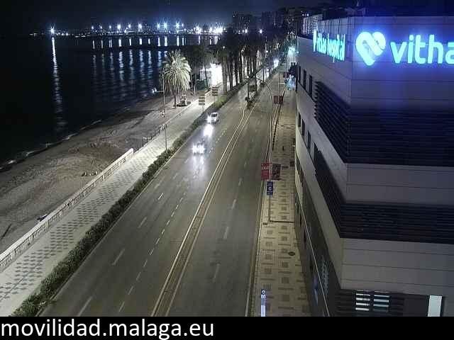 Archiv Foto Webcam Paseo Maritimo in Malaga