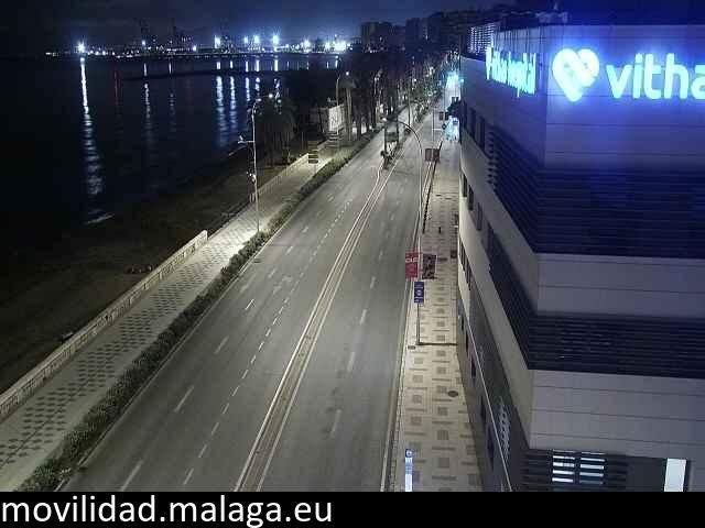 Archiv Foto Webcam Paseo Maritimo in Malaga