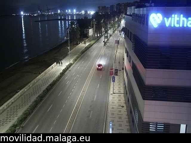 Archiv Foto Webcam Paseo Maritimo in Malaga