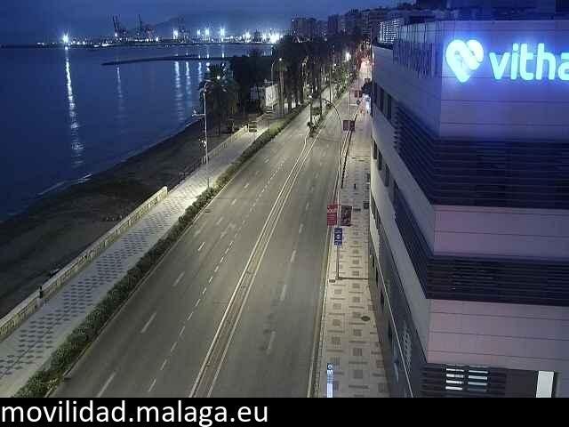 Archiv Foto Webcam Paseo Maritimo in Malaga
