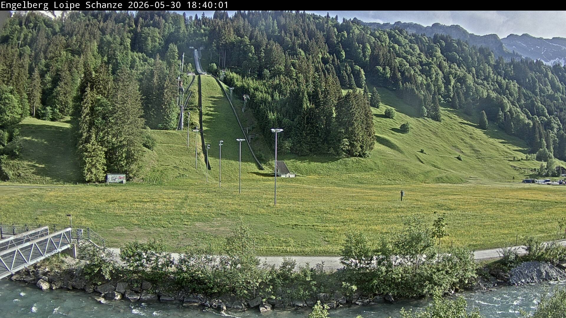Archived image Webcam Engelberg: Ski Jumping