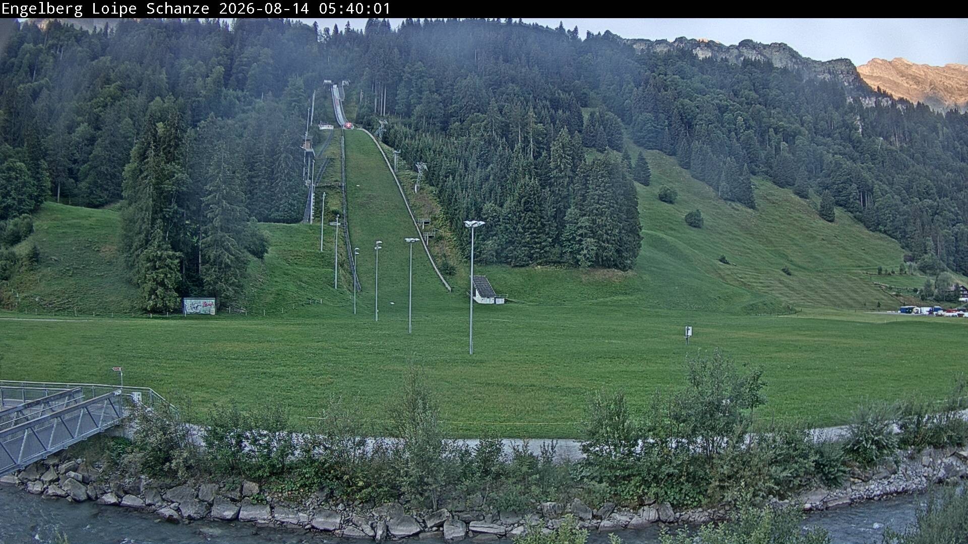 Archived image Webcam Engelberg: Ski Jumping