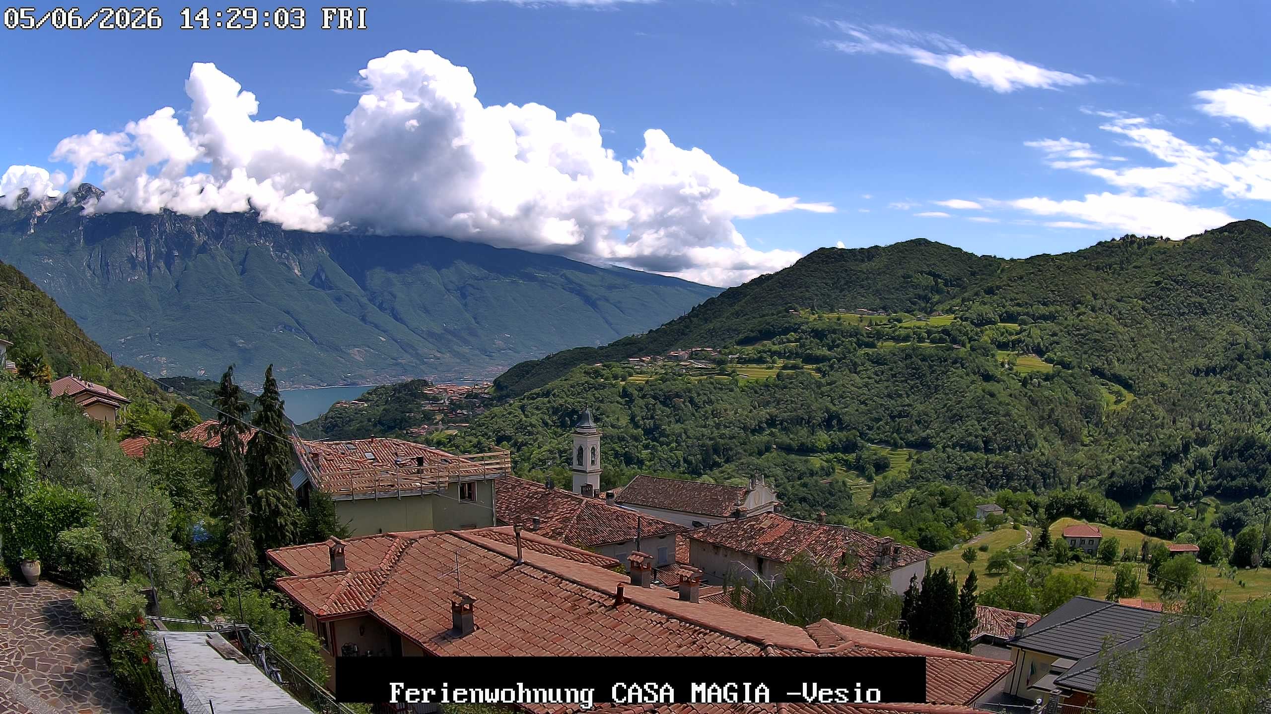Archived image Webcam Lake Garda Casa Magia, Tremosine sul Garda