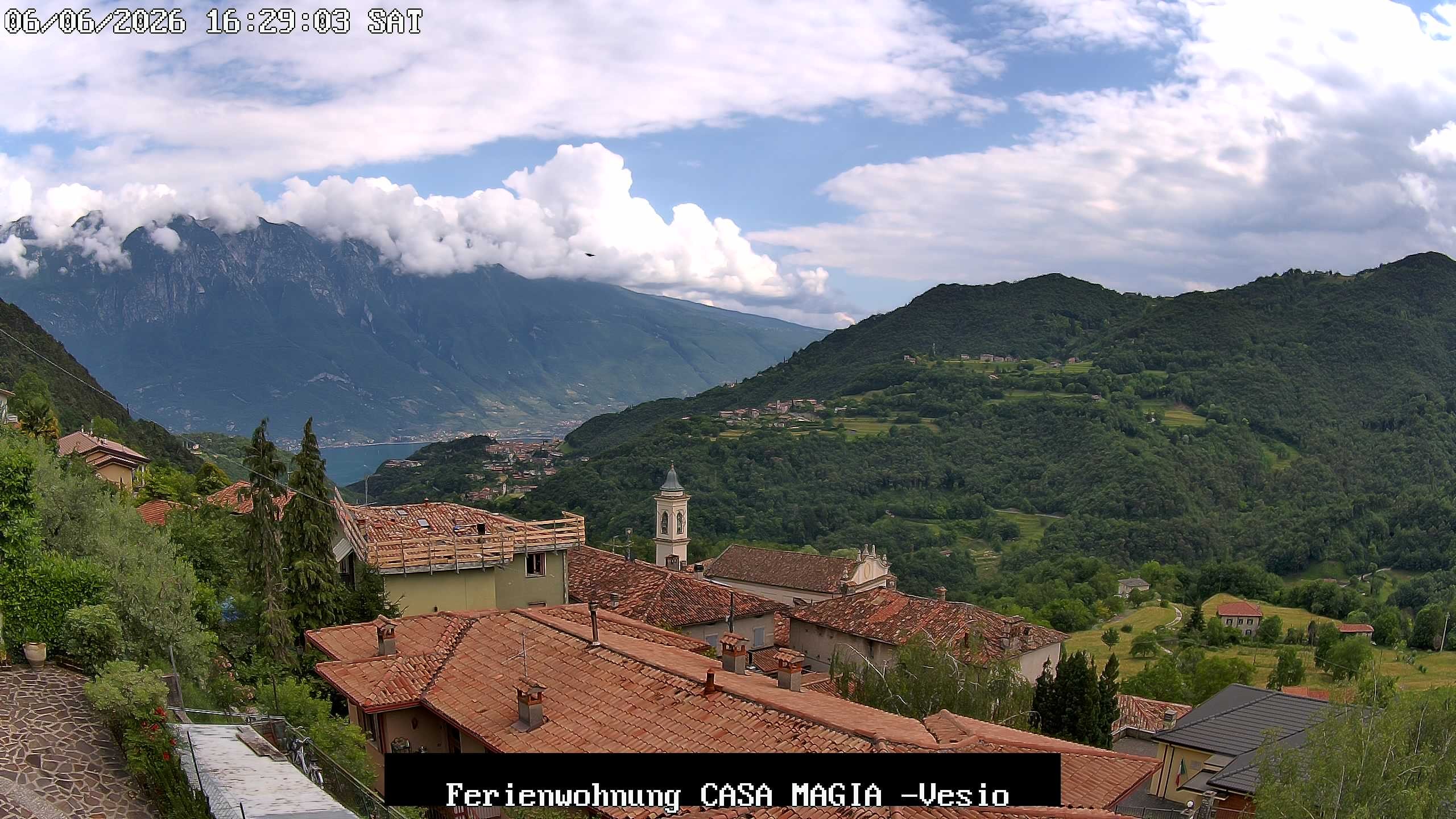 Archiv Foto Webcam Casa Magia in Vesio, Tremosine sul Garda