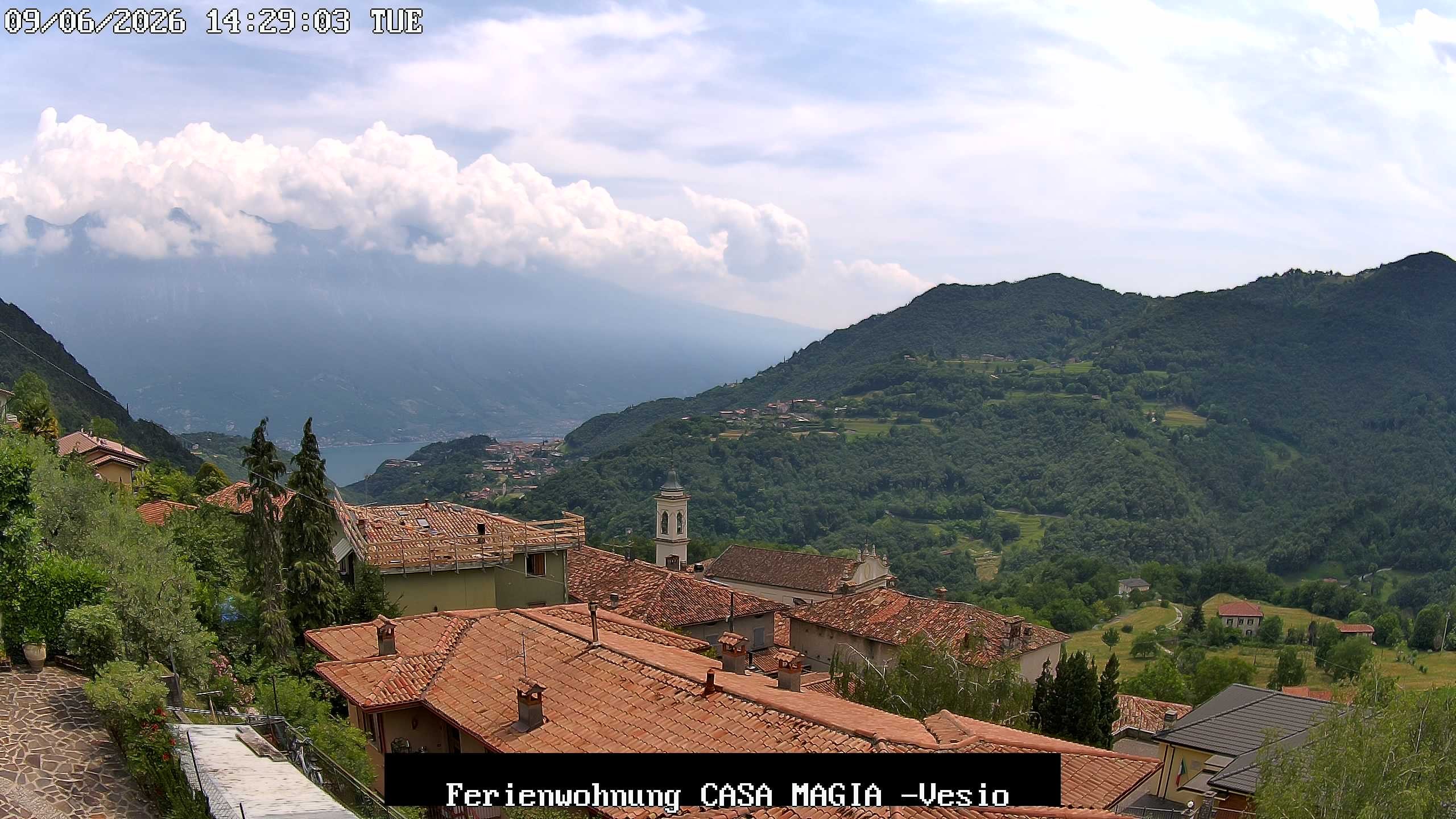 Archiv Foto Webcam Casa Magia in Vesio, Tremosine sul Garda