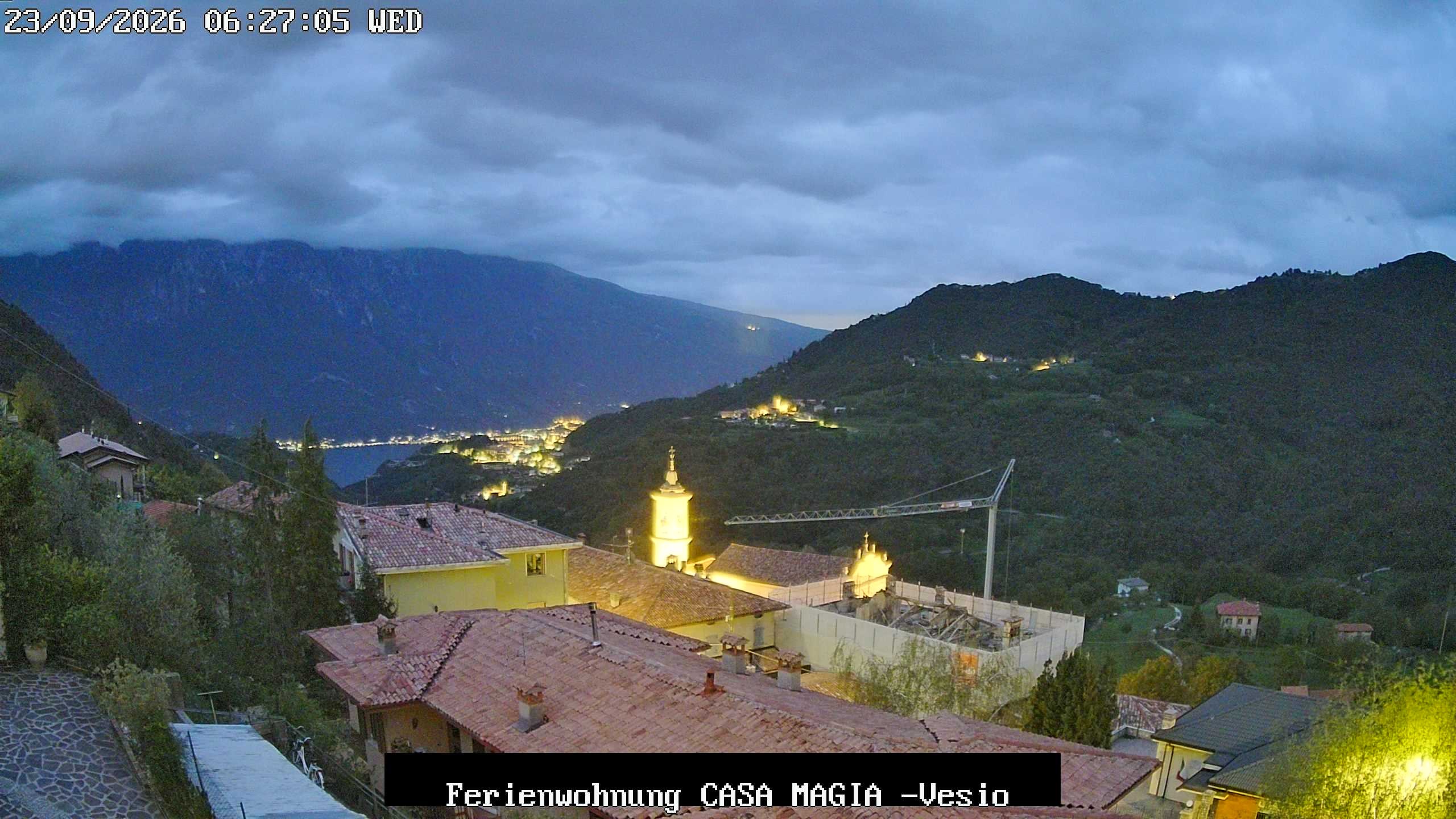 Archived image Webcam Lake Garda Casa Magia, Tremosine sul Garda
