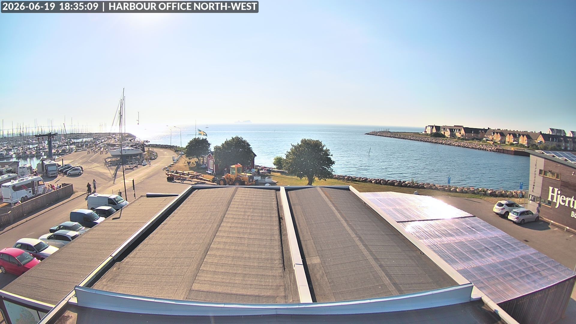 Archiv Foto Webcam Malmö Hafen Nord West