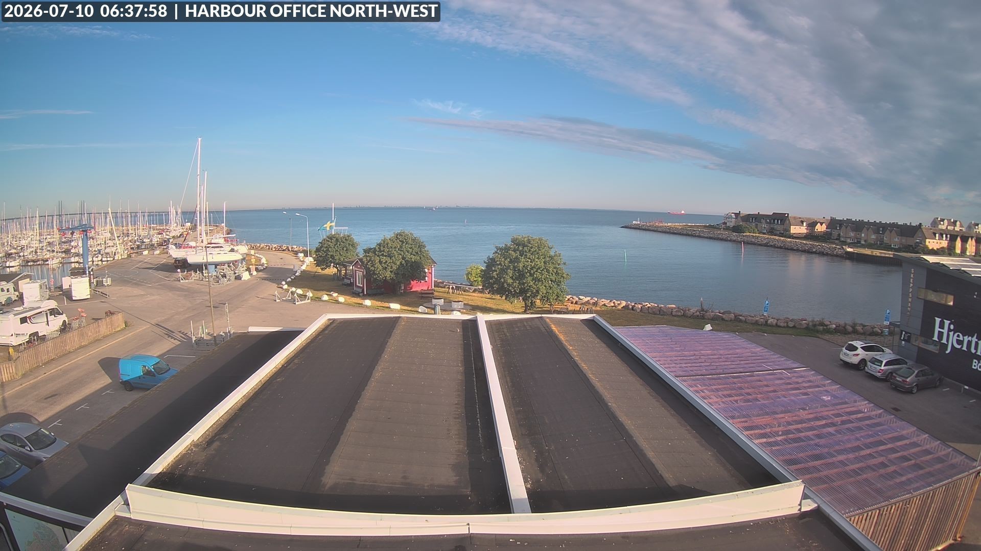 Archiv Foto Webcam Malmö Hafen Nord West