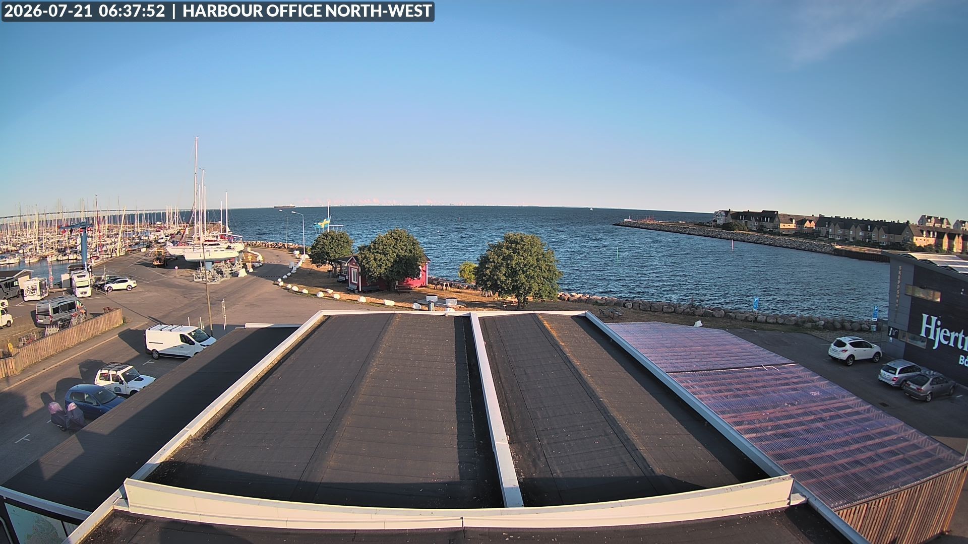 Archived image Webcam Harbor Malmö Limhamns
