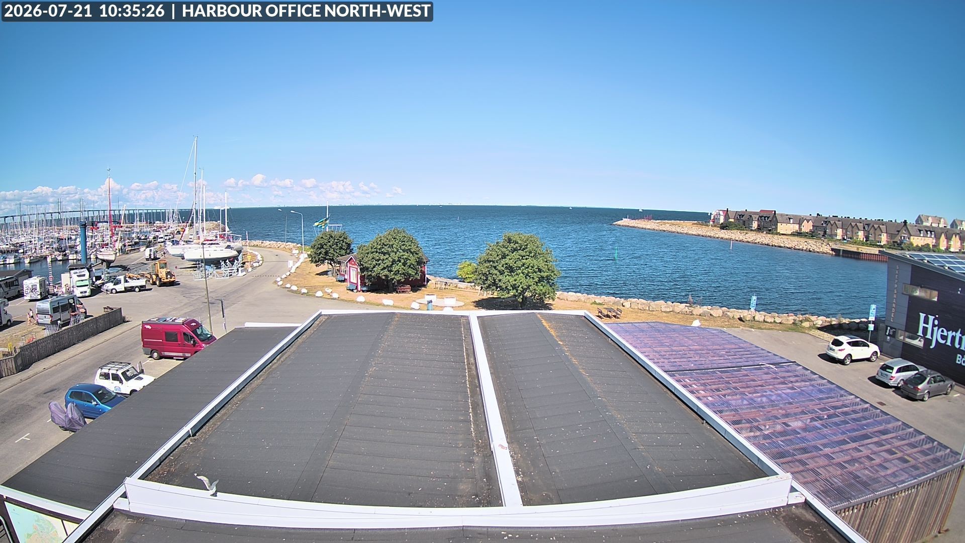 Archived image Webcam Harbor Malmö Limhamns