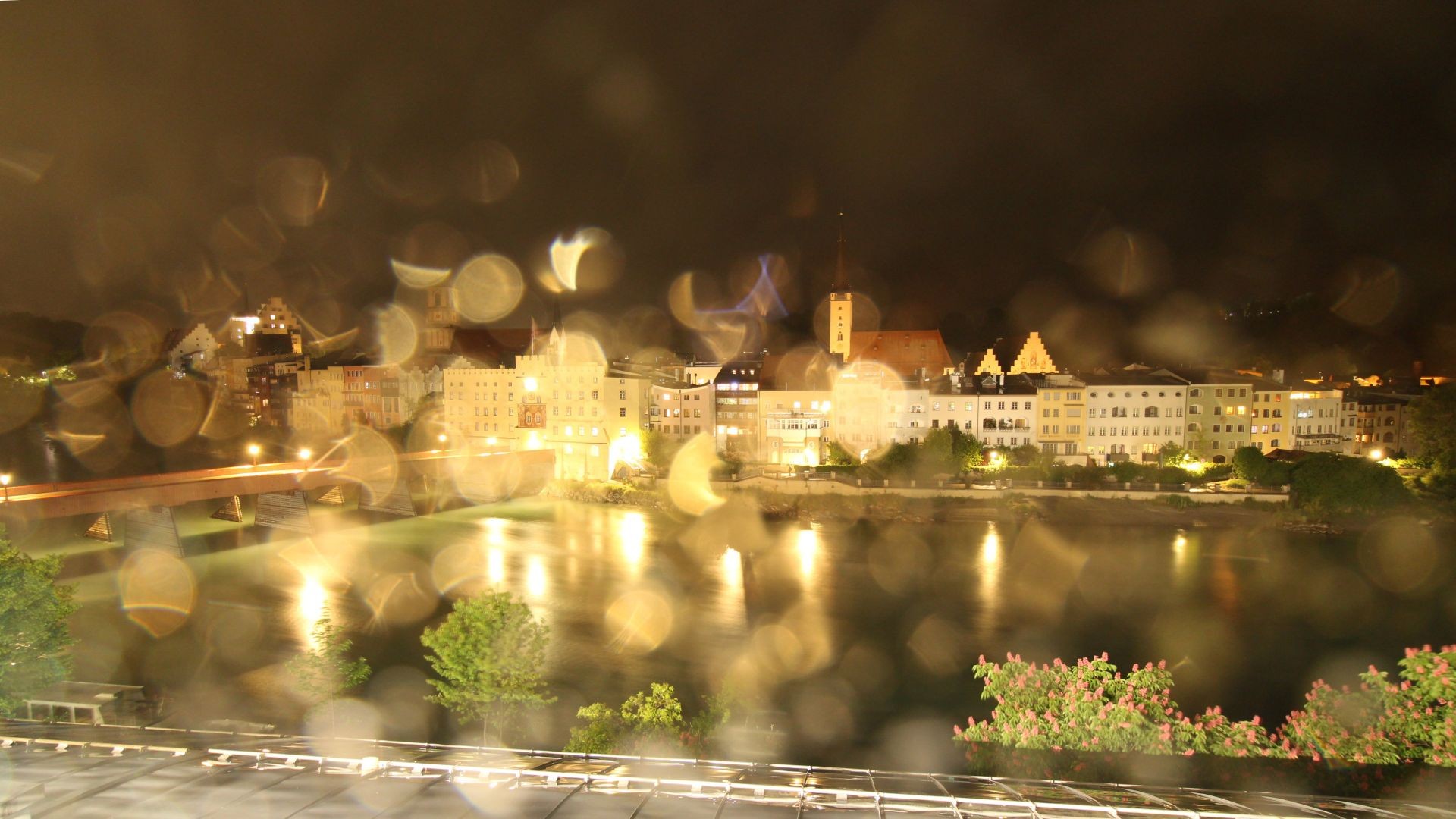 Archiv Foto Webcam Rote Brücke und Brucktor Wasserburg am Inn