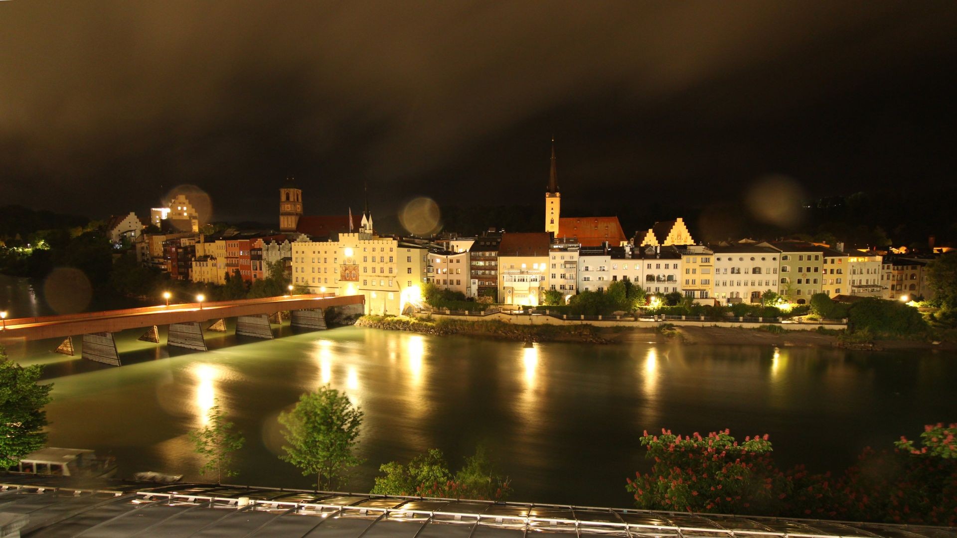Archiv Foto Webcam Rote Brücke und Brucktor Wasserburg am Inn