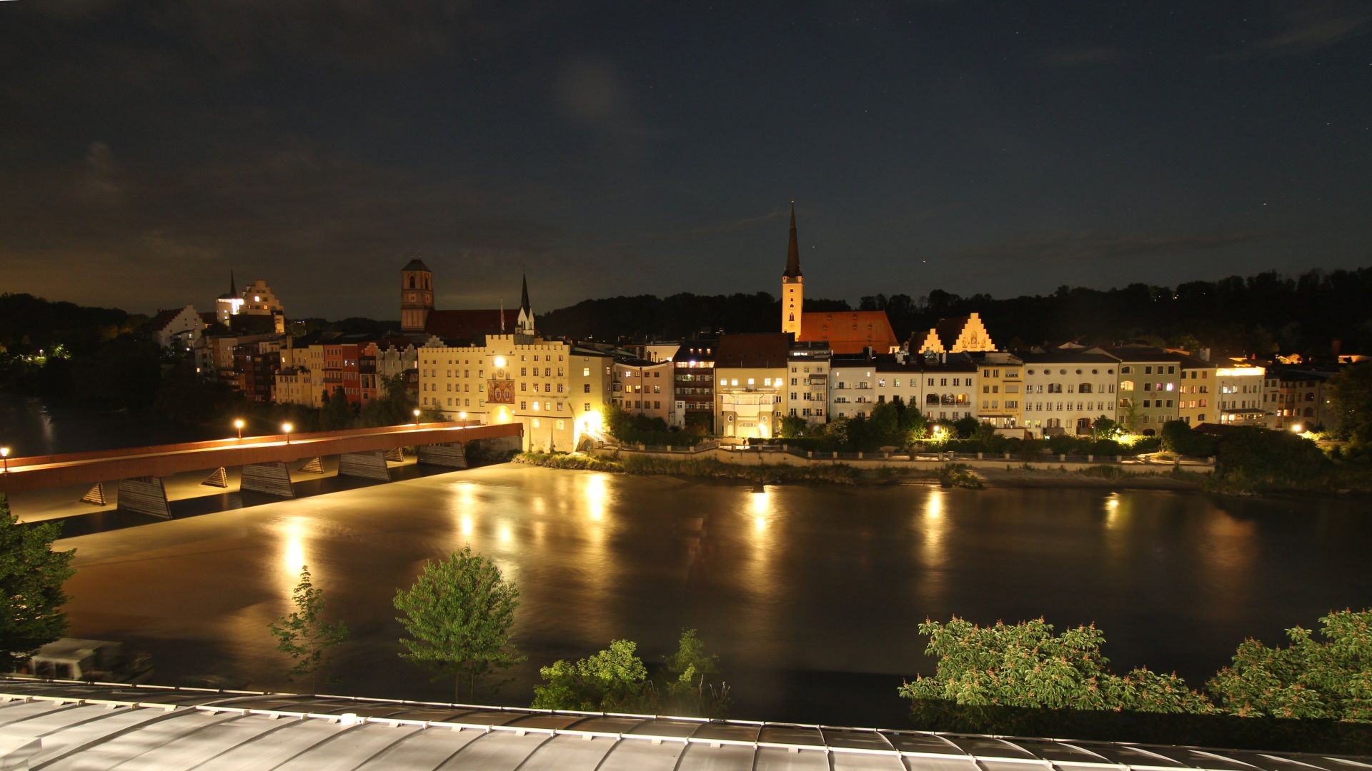 Archiv Foto Webcam Rote Brücke und Brucktor Wasserburg am Inn